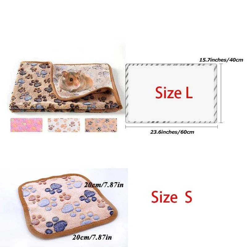 Soft Sleep Mat for Small Pets – Plush Bed Blanket for Hamsters, Puppies, Kittens, Rabbits & Guinea Pigs