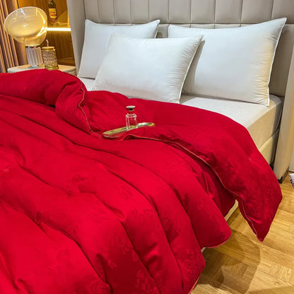 100% Natural Mulberry Silk Comforter - Summer Cool & Winter Warm Duvet, King, Queen, Twin & Single Bedding Quilt