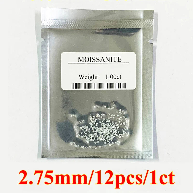 1CT Lab-Grown Moissanite Diamonds – D Color VVS1 Loose Gemstones, Full Size 0.7mm-20mm