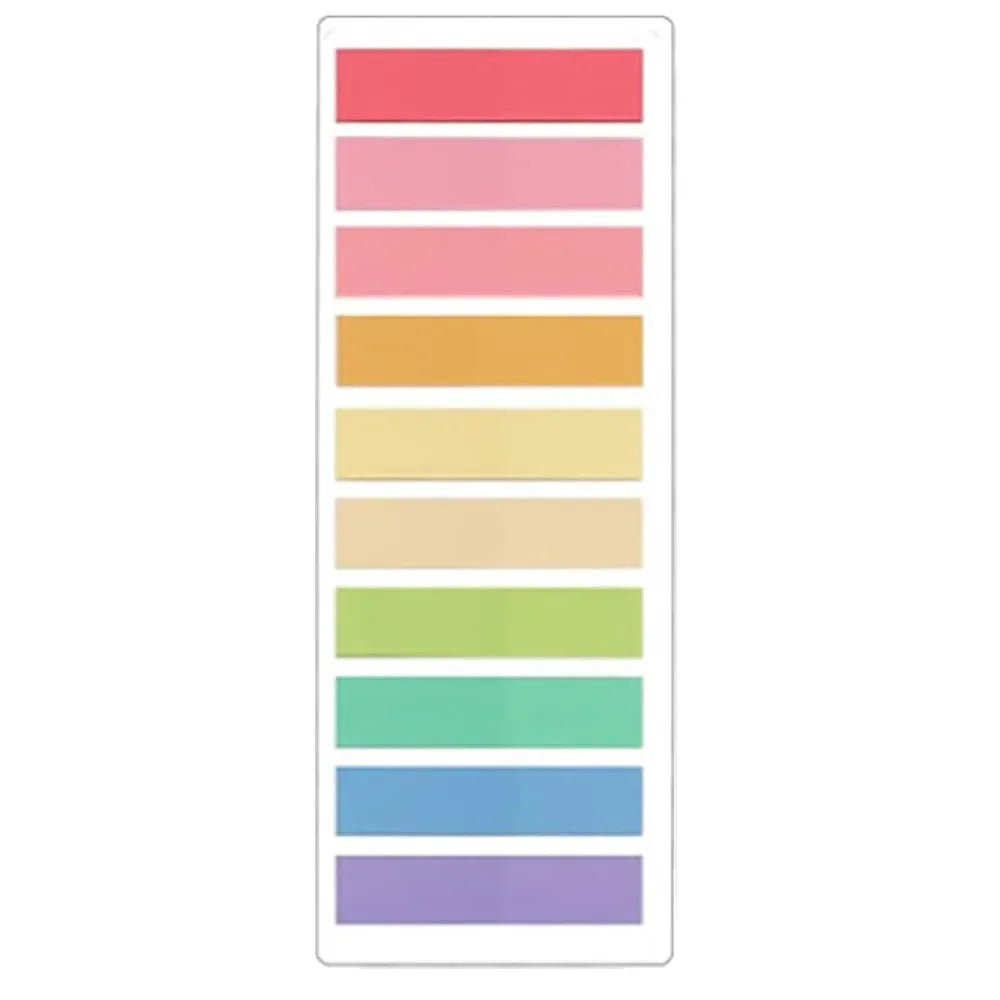 2400PCS Transparent Colorful Sticky Notes – Self-Adhesive Index Memo Pads for Office, School & Creative Stationery Use