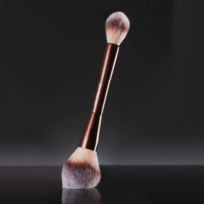 HG Pro Retractable Foundation Makeup Brush – Powder, Contour, Blusher & Highlight with Metal Handle