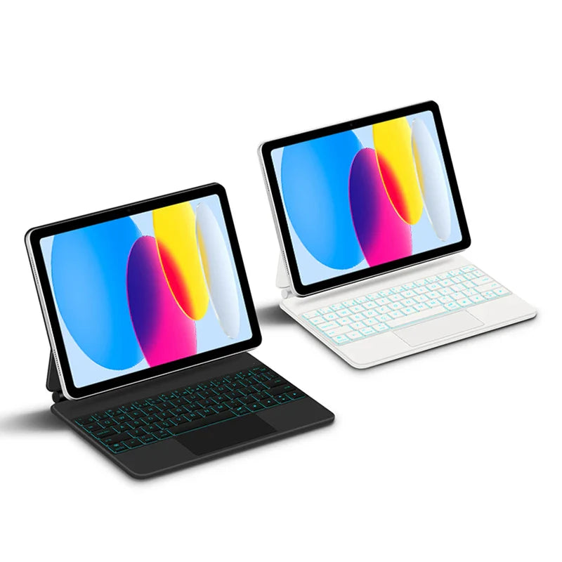 Backlit Magic Keyboard Case for iPad — Multi-Touch Smart Keyboard Folio for 11" iPad 11th Gen & 10.9" iPad 10th Gen