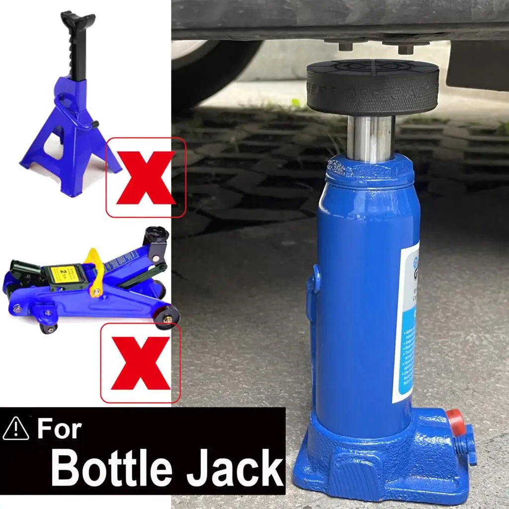 Car Rubber Bottle Jack Pads – Support Adapter for 2-8 Ton Jacking & Auto Lift Cushion Tool