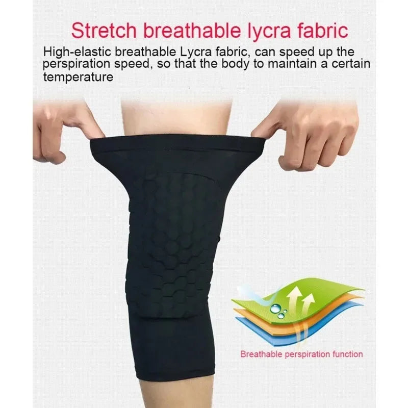 Sports Knee Pads Compression Brace – Knee Support Protector for Volleyball, Basketball, Gym Training, and Soccer Shin Guards
