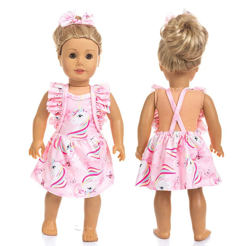 18-Inch American Girl Doll Clothes – Coat, Tights & Pants Outfit for Newborn & Baby Dolls