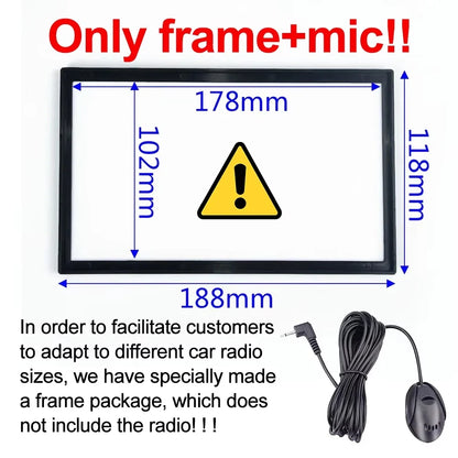 XIMA 7-Inch 2DIN Android Car Radio - Touchscreen MP5, CarPlay, Bluetooth, FM, USB & Camera