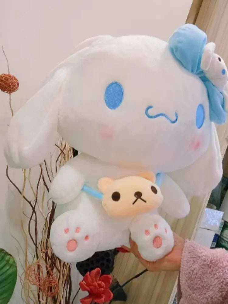 Sanrio Kuromi Plush Dolls — 40/50cm Kawaii My Melody & Cinnamoroll Soft Stuffed Anime Animals, Cartoon Pillow Decor for Kids