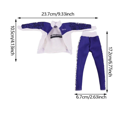1/6 Boyfriend Doll Clothes Set — High-Quality Sparkling Top & Pants with Wool Hat for Ken Dolls