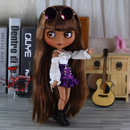 ICY DBS Blythe Doll 1/6 BJD – 30cm Joint Body Set with Random Eyes, Anime Girl Toy Gift