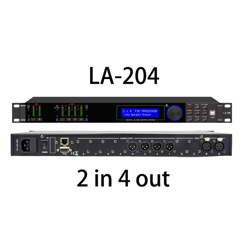Paulkitson LA Series Digital Audio Processor - 192KHz 64-Bit DSP with FIR Speaker Management System