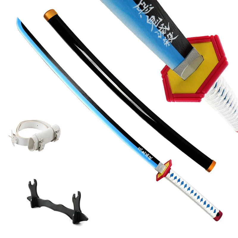 Japanese Anime Demon Slayer Samurai Katana Sword 104cm – Muichirou & Tanjirou Christmas Gift