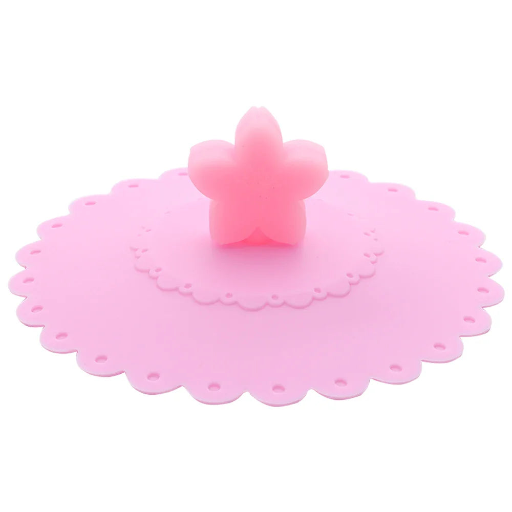 Cartoon 10cm Cute Silicone Cup Cover - Heat-Resistant, Leak-Proof, Dustproof Sealed Lid for Tea Cups