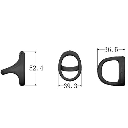 Silicone Penis Ring with Semen Lock – High Elasticity Delay Ejaculation Cock Ring for Men & Couples 18+