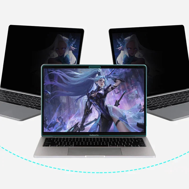 Laptop Privacy Screen Protector for MacBook — Anti-Spy, Anti-Glare Filter for Air 13/13.6/15" & Pro 14/16" (M1 & M2)