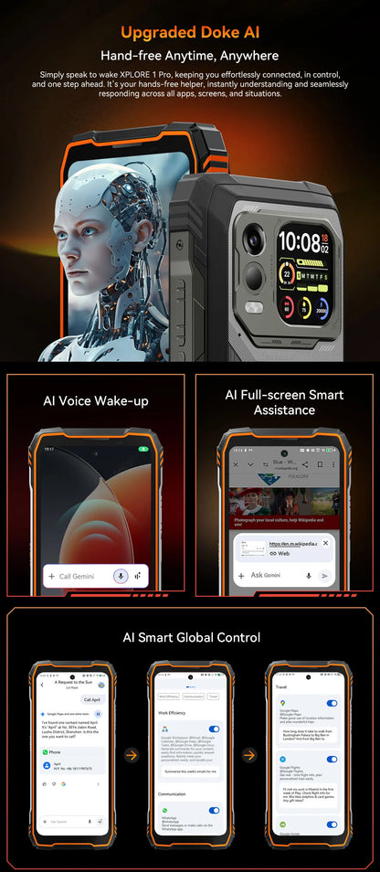 Blackview XPLORE 1 Pro Rugged Smartphone – Android 15, 6.78" 2.4K, 12GB+256/512GB, 20000mAh with FLIR Thermal Imaging