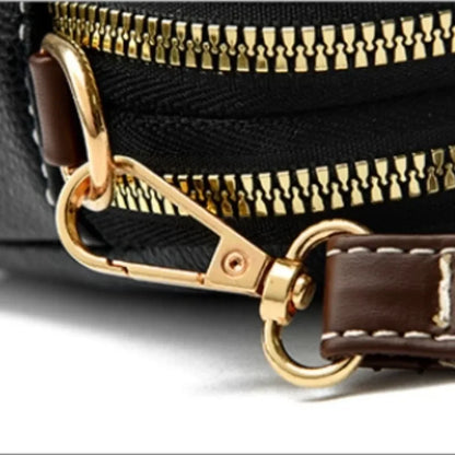 100% Genuine Leather Shoulder Bag for Women - Luxury Designer Cowhide Flap Handbag and Crossbody Messenger Bag