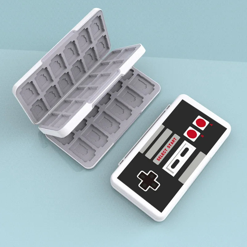 48-in-1 Nintendo Switch OLED Lite Accessories Set – Pink Game Card Case & SD Card Storage Box
