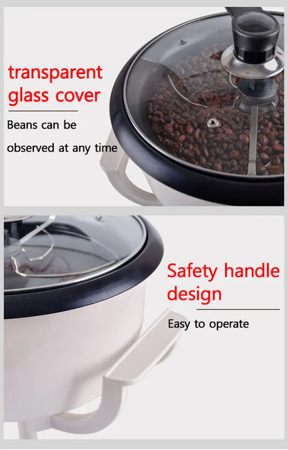 Electric Coffee Bean Roaster – Multi-Purpose Roasting Machine for Coffee, Peanuts, Popcorn, and Grains