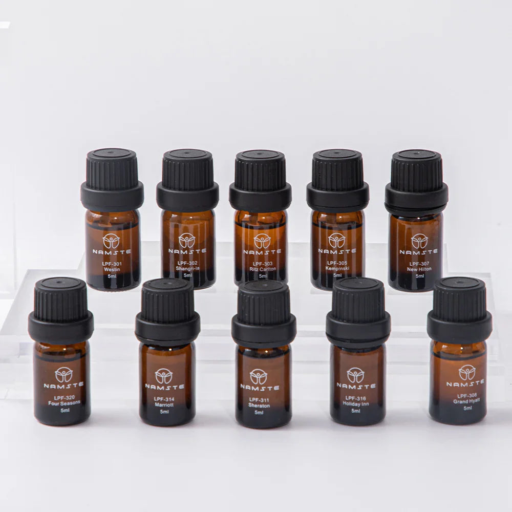 100% Pure Essential Oils Set - 10x5ml Fragrance Oils for Diffusers, Humidifiers, Candles & Hotel Scents