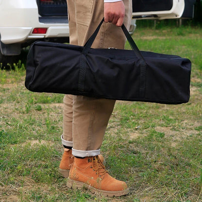 Outdoor Camping Storage Bag - Canvas Tent Pole Organizer Pouch for Travel, Picnic & Hiking Gear