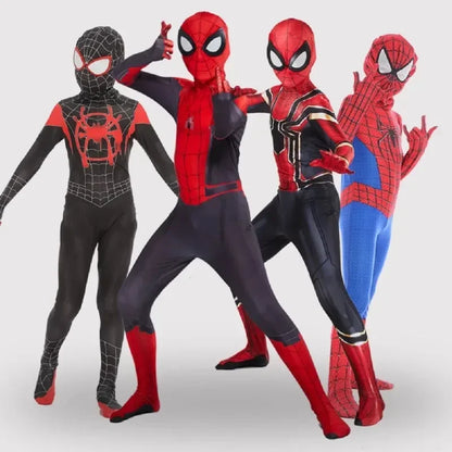 Spiderman Cosplay Costume – Adult & Kids Carnival Party Bodysuit, Movie Fan Cosplay Outfit for Boys & Girls