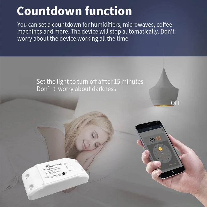 Tuya WiFi Smart Switch – Wireless APP Controller with Timer, Smart Life Compatible Universal Breaker, Bluetooth Enabled Home Automation Switch