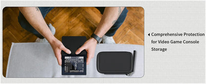 Hard Case for Analogue Pocket Handheld Console — Portable Mini Game Player Storage Bag for Game Cards
