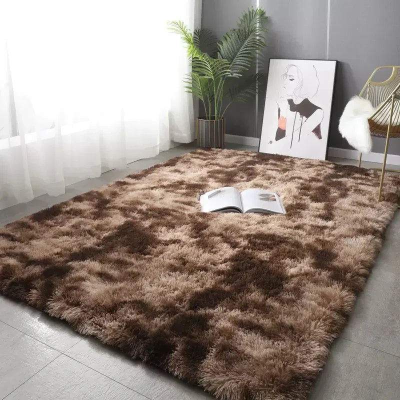 Plush Fluffy Area Rug – Soft Modern Carpet for Living Room, Sofa, Kids Bedroom, Playroom, Perfect Christmas Gift