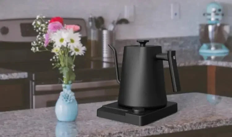 1200W Gooseneck Electric Kettle with Temperature Control - Coffee & Tea Brewing Pot (110V/220V)