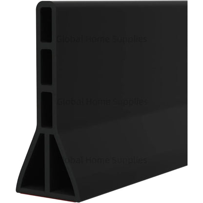 Upgraded 4” / 10cm Collapsible Shower Threshold Water Dam – Bathroom Barrier for Dry & Wet Separation