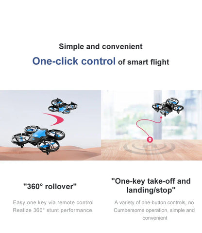 V8 Mini Drone with 4K & 1080P HD Wide-Angle Camera – WiFi FPV RC Helicopter with Height Hold for Kids