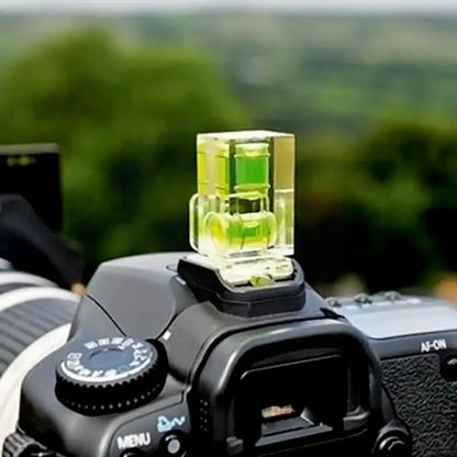 Universal 3-Axis Hot Shoe Fixed Bubble Spirit Level | 3D Spirit Level for Canon/Nikon/Pentax DSLR Camera | Photography Accessory I8I6