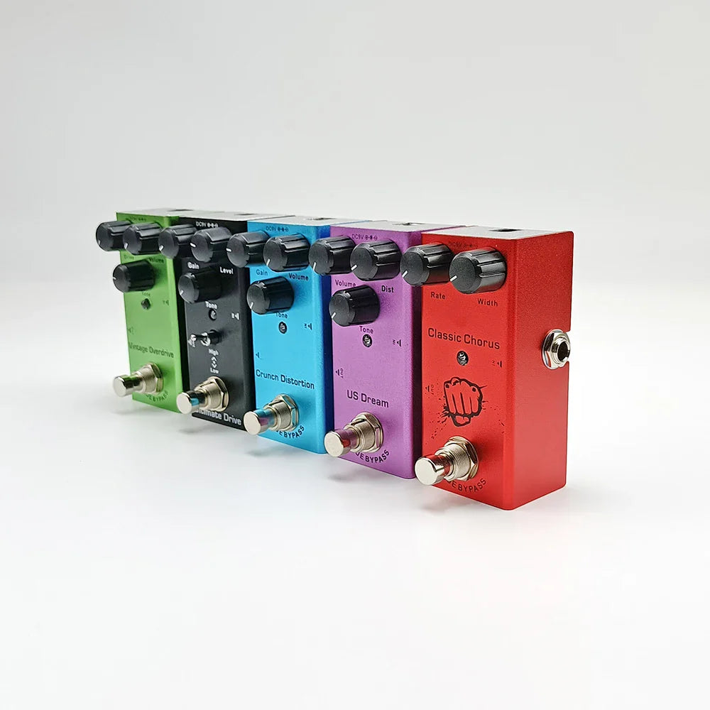 Electric Guitar Effects Pedal – Vintage Overdrive, Chorus, Tremolo, Delay & Ultimate Drive Options