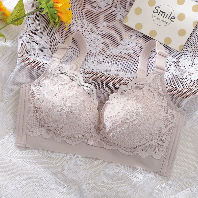 Midnite Star Extra Thick 6cm Gathered Bra – No Steel Ring, Soft and Sexy for Flat Chest or Small Chest