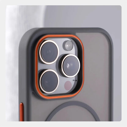 Luxury Matte Translucent MagSafe Case — Shockproof Wireless Charging Cover for iPhone 12–17 Pro/Max/Plus