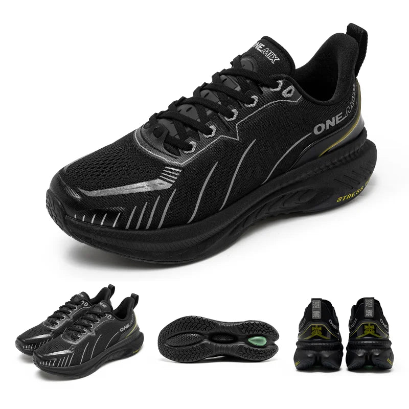 ONEMIX Cushioning Running Shoes - Heavy Runner Support Non Slip Athletic Sneakers for Men & Women Outdoor Sports