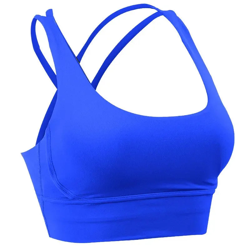 Women’s Summer Crossback Sports Bra — Breathable Fitness & Yoga Tank Top | Gym Crop Top