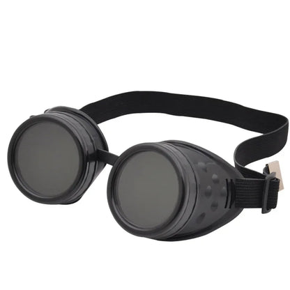 Motorcycle Retro Steampunk Sunglasses – Gothic Driver Protective Glasses for Costume & Dress-Up