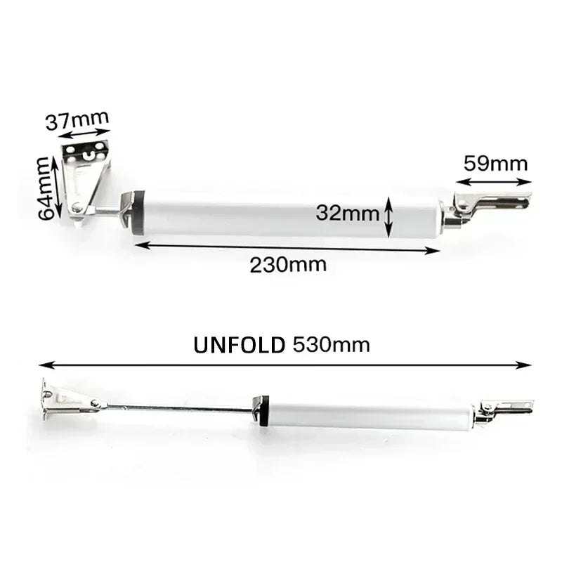 Sliding Door Stopper - Automatic Spring Door Closer, Stop Buffer Speed, 90 Degree Positioning, Folding Hardware for Home
