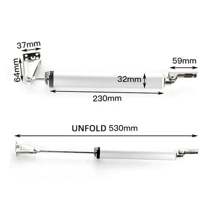 Sliding Door Stopper - Automatic Spring Door Closer, Stop Buffer Speed, 90 Degree Positioning, Folding Hardware for Home