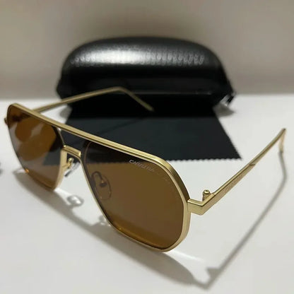 Vintage Retro Sports Sunglasses — Metal Frame Eyewear with UV400 Protection