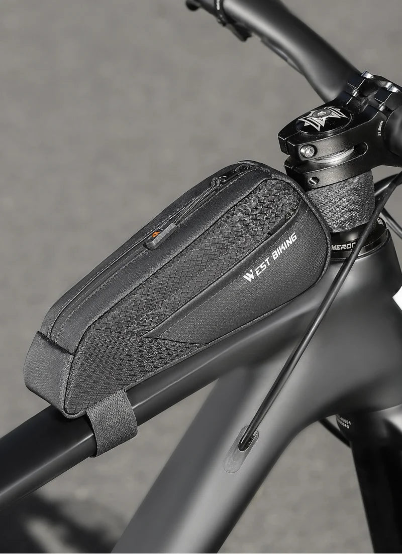 Ultralight Mini Bike Frame Bag – Water-Repellent Top Tube Triangle Pannier for MTB & Road Bikes