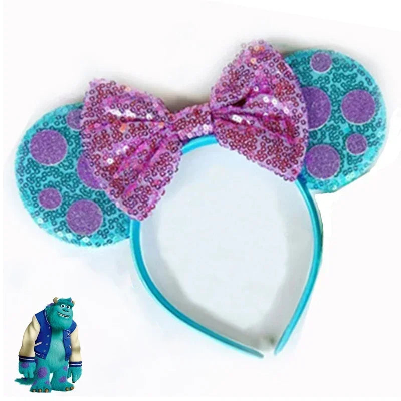 Toy Story Character Headbands - Sequin Bow, Woody, Buzz Lightyear & Alien Hair Accessories for Girls