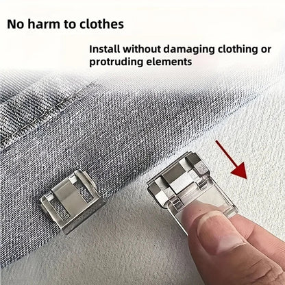 2/4/6PCS Invisible Leg Shortening Clips – Non-Slip Pants Hem Fixing Device, Seam-Free Anti-Drag Clips