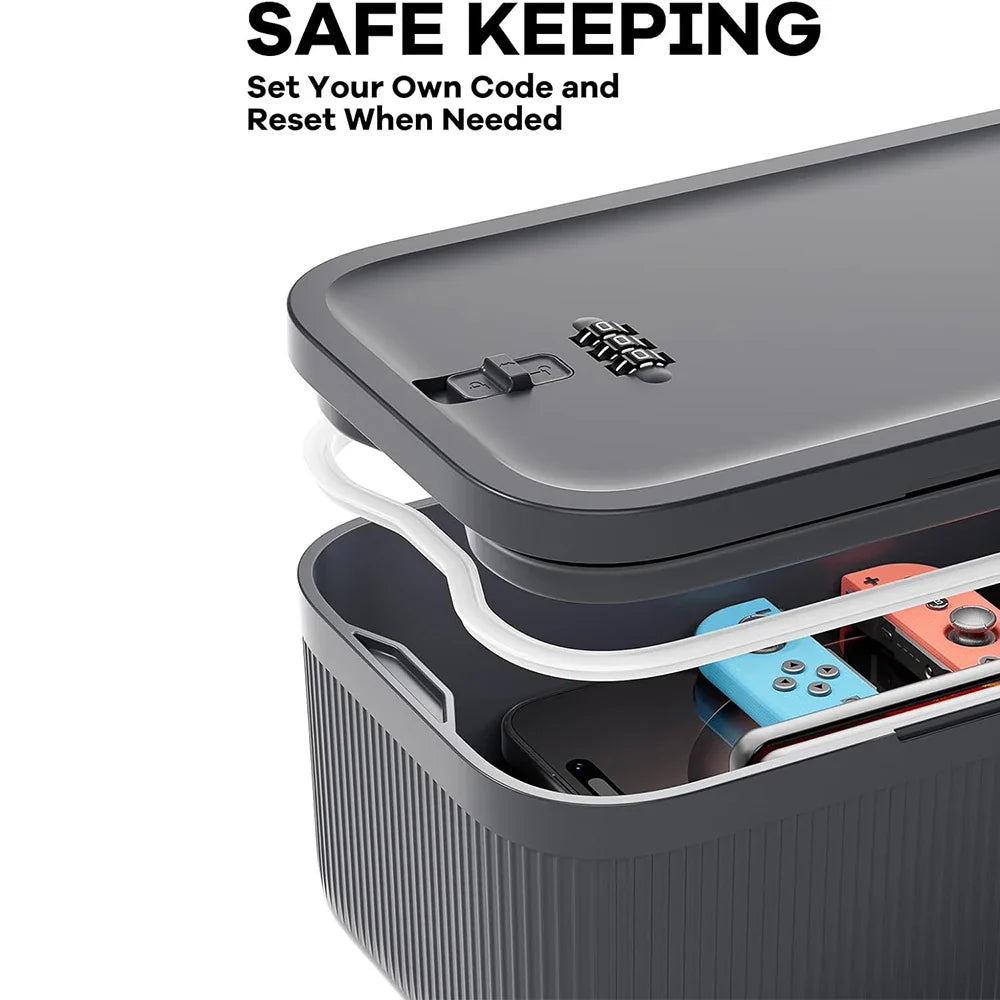 Lock Box with Locker – Secure Storage Safe for Office, School, Home, Medicine, Food, Snacks, and Files