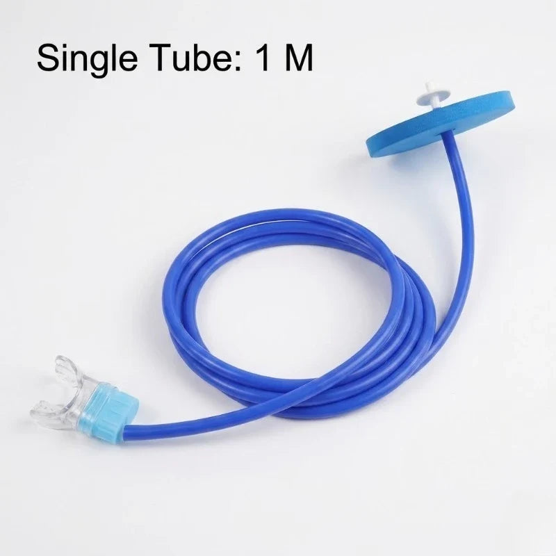 Full Dry Snorkel Breathing Tube - Foldable Anti-Choking Scuba & Swimming Training Gear (1–4M)