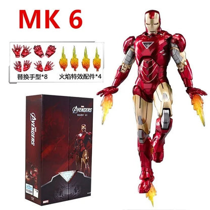 ZD Toys 7" Iron Man Action Figures – Joint Movable MK1 to MK50 Movie Collectible Dolls