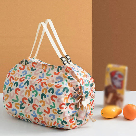 Foldable Waterproof Shopping Bag – Portable Travel, Beach, and Grocery Tote