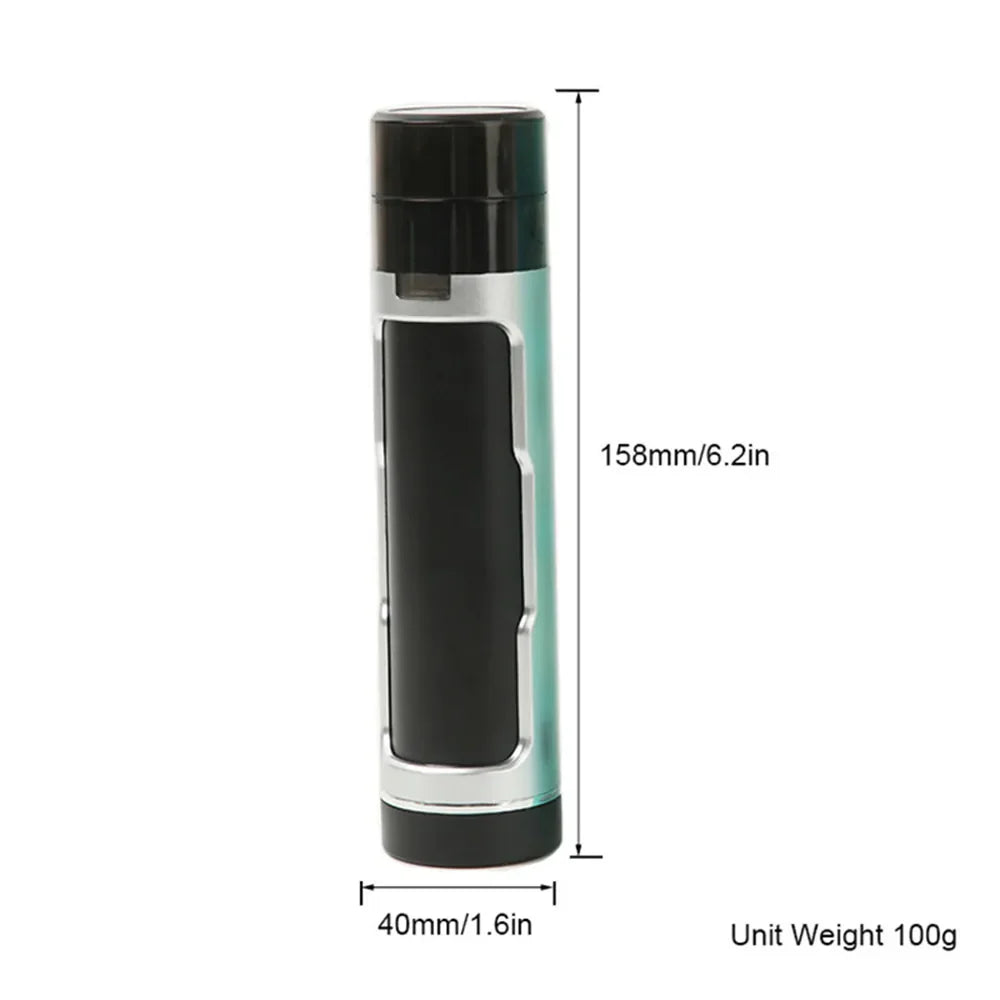 3-In-1 Portable Cigarettes Case with Filling Horn Tube Function - High-Quality Manual Tobacco Grinder and Smoking Accessories
