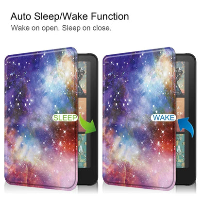 Leather Auto Sleep Case for Kindle Colorsoft Signature Edition (1st Gen, 7") & Paperwhite 12th Gen Protective Cover Funda